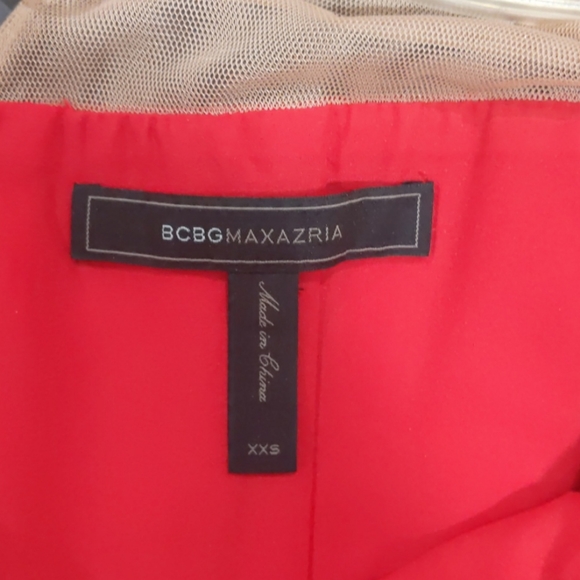 Red bcbg evening dress size xxs - Picture 4 of 4